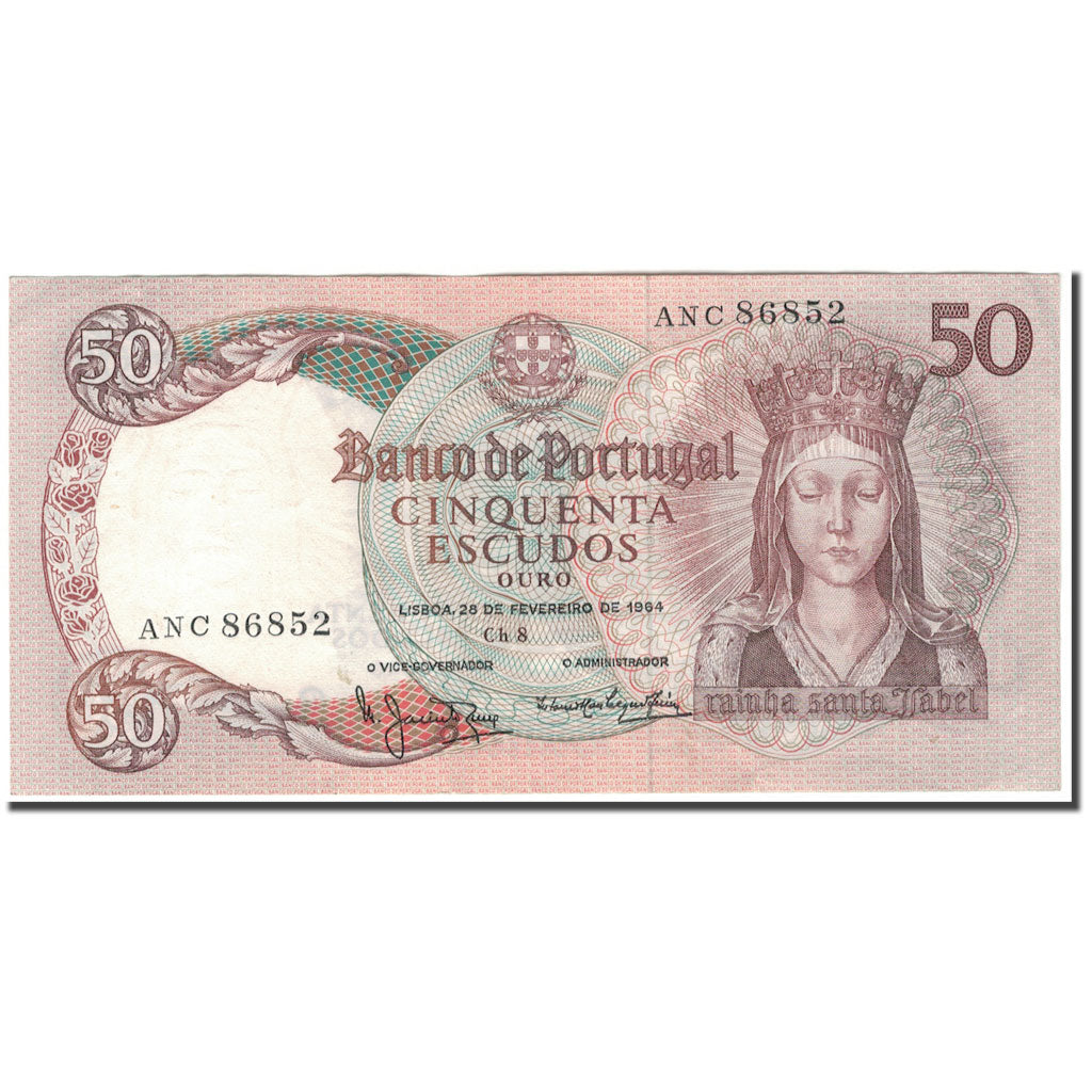 Banknote, Portugal, 50 Escudos, 1964-02-28, KM:168, AU(50-53)