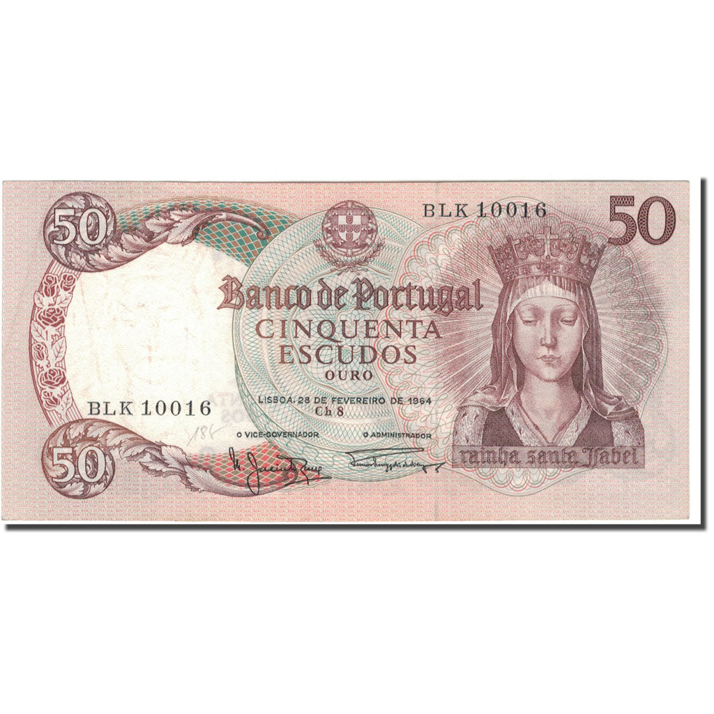 Banknote, Portugal, 50 Escudos, 1964-02-28, KM:168, UNC(63)