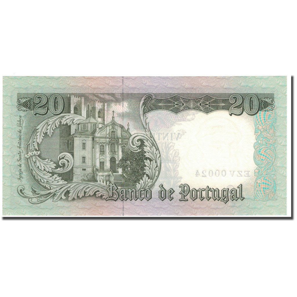 Biljet, Portugal, 20 Escudos, 1964-05-26, KM:167b, NIEUW