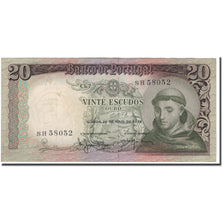 Billet, Portugal, 20 Escudos, 1964-05-26, KM:167b, TB+