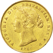 AUSTRALIA, Sovereign, 1866, Sydney, KM #4, AU(55-58), Gold, 7.99