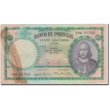 Banknote, Portugal, 20 Escudos, 1959-01-27, KM:153b, F(12-15)