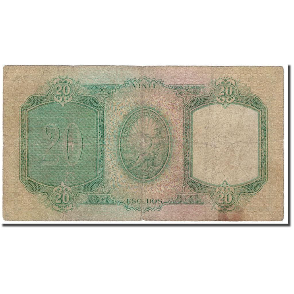 Banknote, Portugal, 20 Escudos, 1959-01-27, KM:153b, G(4-6)