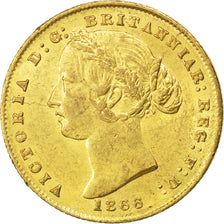AUSTRALIA, Sovereign, 1866, Sydney, KM #4, AU(55-58), Gold, 7.98
