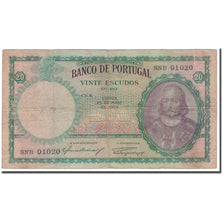 Billet, Portugal, 20 Escudos, 1954-05-25, KM:153a, B