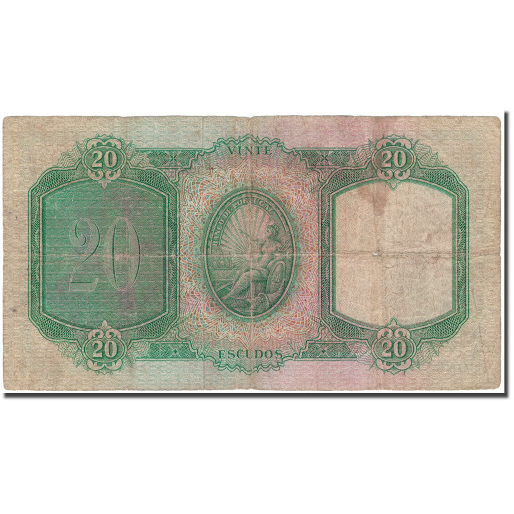 Banknote, Portugal, 20 Escudos, 1948-07-27, KM:153a, VG(8-10)