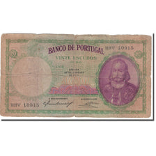 Banknote, Portugal, 20 Escudos, 1941-01-28, KM:153a, AG(1-3)