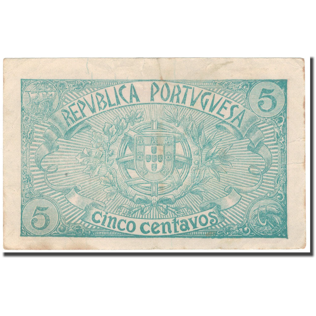 Banknote, Portugal, 5 Centavos, 1918-04-05, KM:98, VF(20-25)