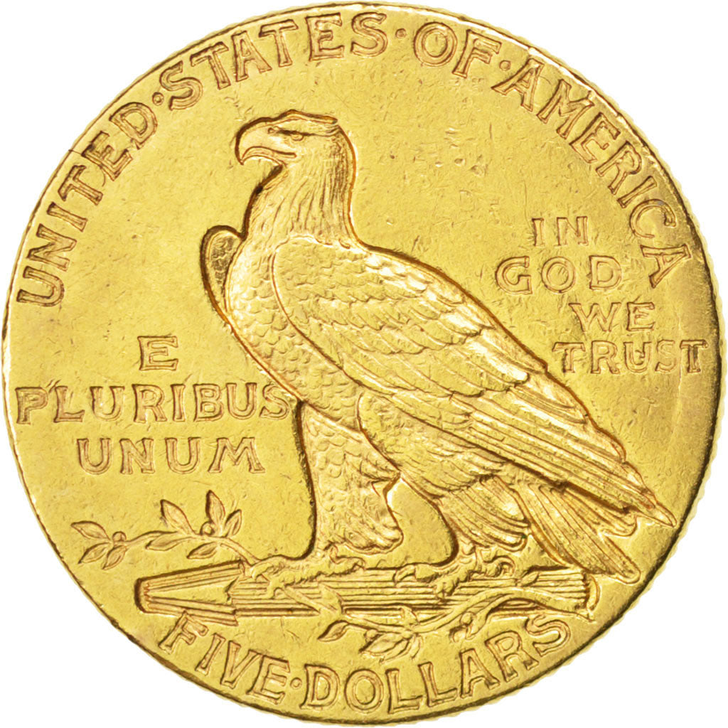 UNITED STATES, Indian Head, $5, Half Eagle, 1910, U.S. Mint, KM #129,...