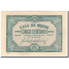 Banknote, Portugal, 5 Centavos, 1918-04-05, KM:97, UNC(60-62)