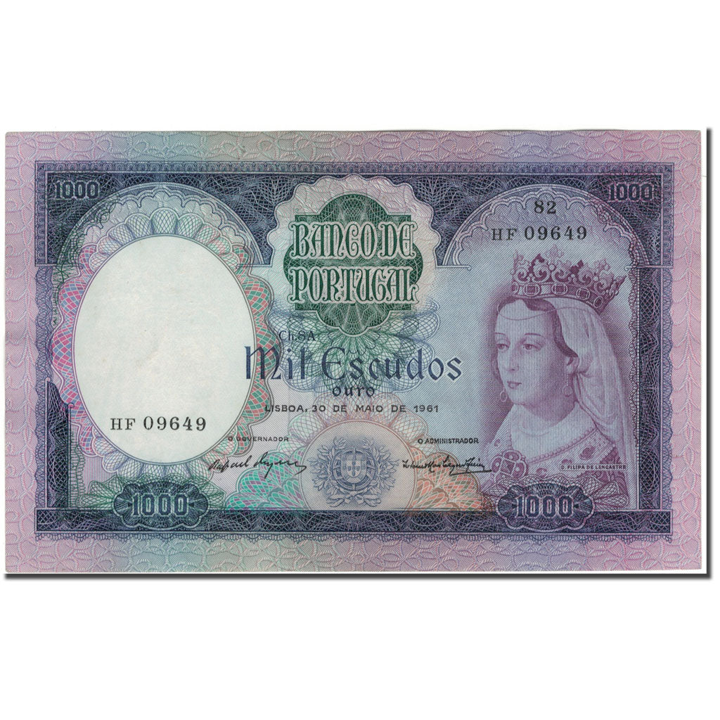 Billet, Portugal, 1000 Escudos, 1961-05-30, KM:166, SPL