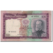 Geldschein, Portugal, 100 Escudos, 1961-12-19, KM:165a, GE+