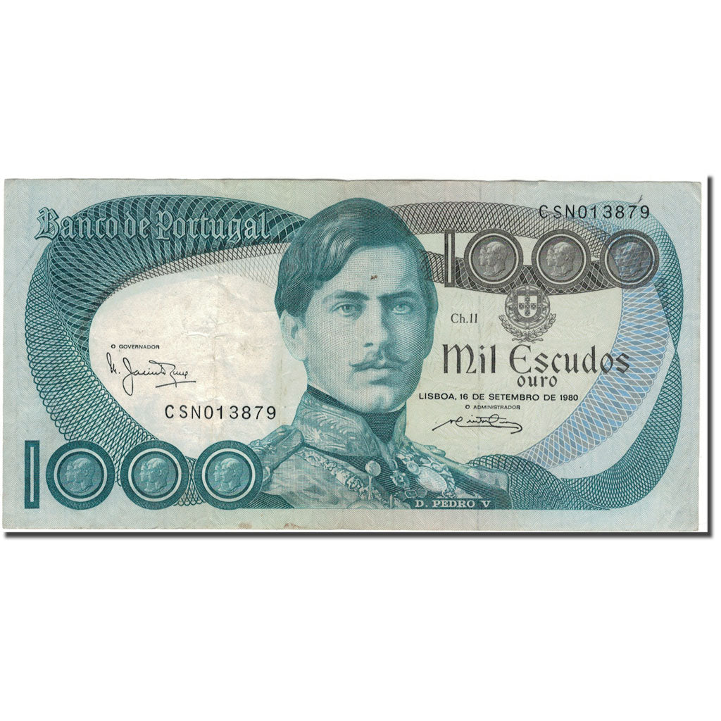 Billete, 1000 Escudos, Portugal, 1980-09-16, KM:175b, BC