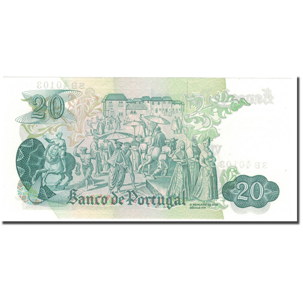 Banknote, Portugal, 20 Escudos, 1971-07-27, KM:173, UNC(65-70)