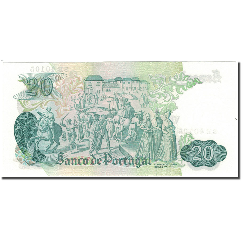Banknote, Portugal, 20 Escudos, 1971-07-27, KM:173, UNC(65-70)