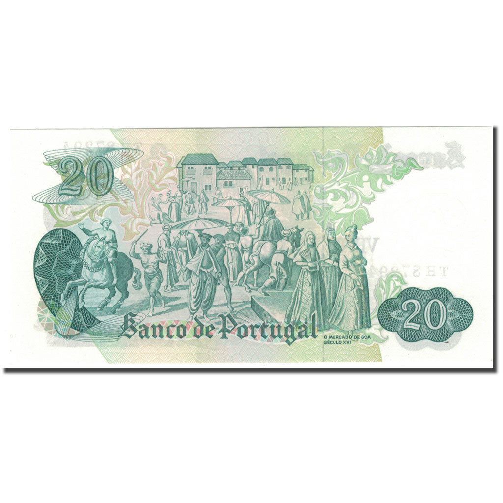 Banknote, Portugal, 20 Escudos, 1971-07-27, KM:173, UNC(65-70)