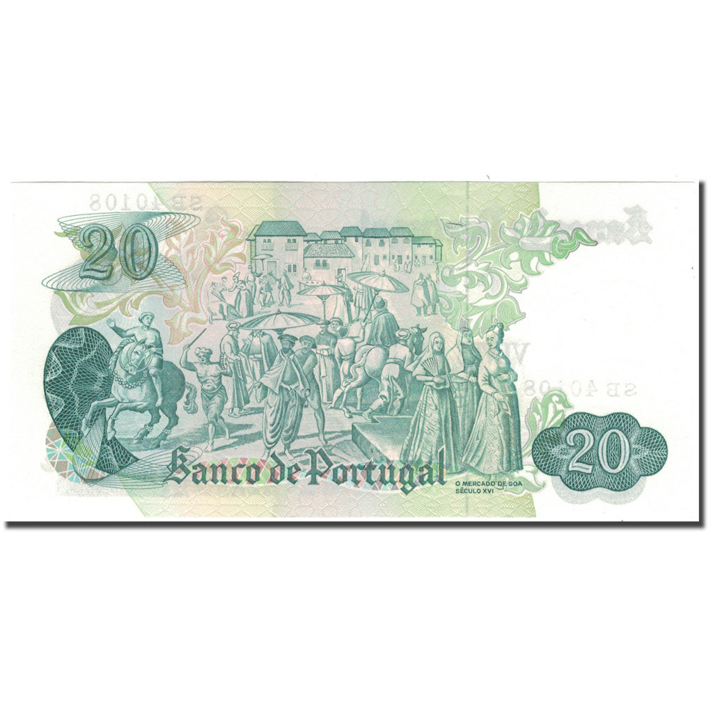 Banknote, Portugal, 20 Escudos, 1971-07-27, KM:173, UNC(65-70)
