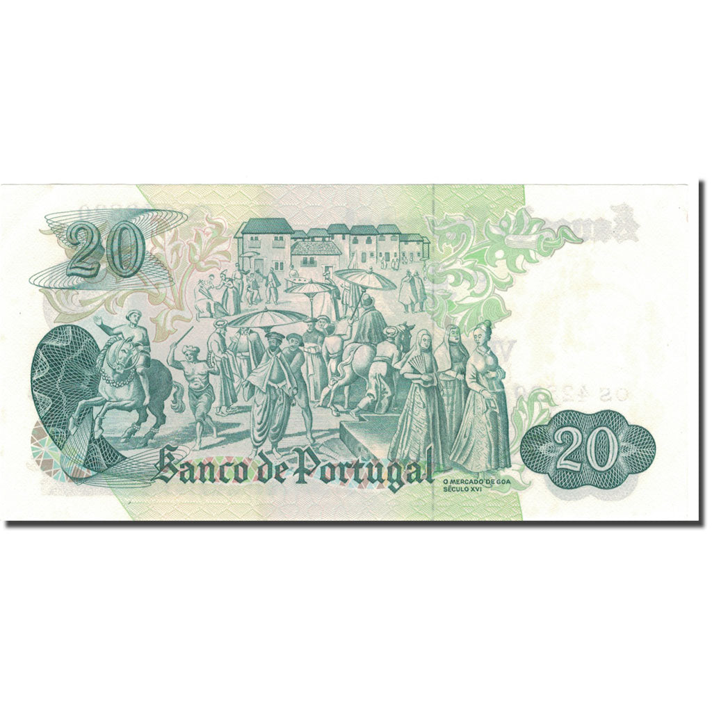 Banknote, Portugal, 20 Escudos, 1971-07-27, KM:173, UNC(63)
