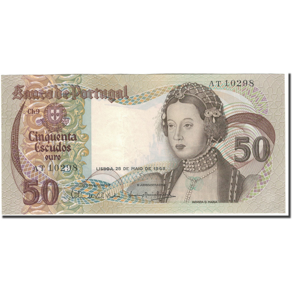 Banknote, Portugal, 50 Escudos, 1968-05-28, KM:174a, UNC(60-62)