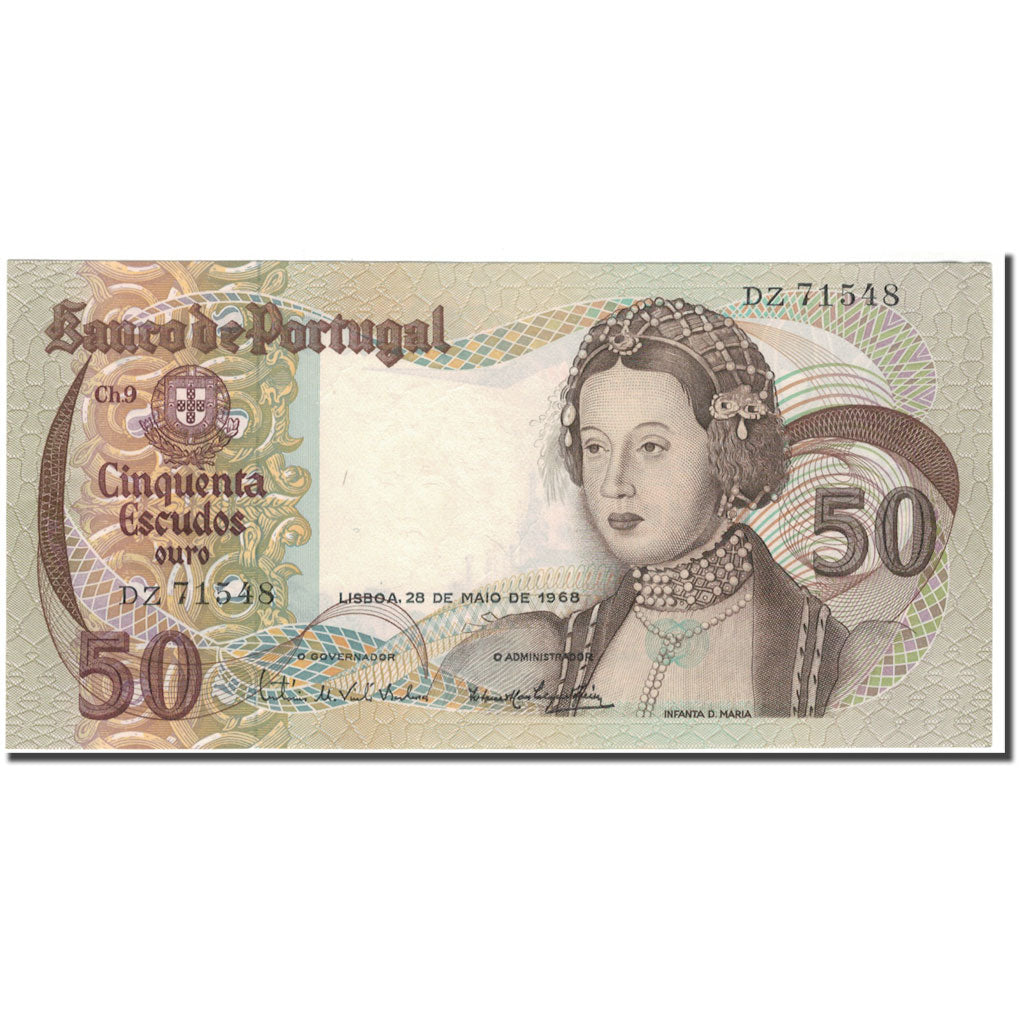 Banknote, Portugal, 50 Escudos, 1968-05-28, KM:174a, UNC(63)