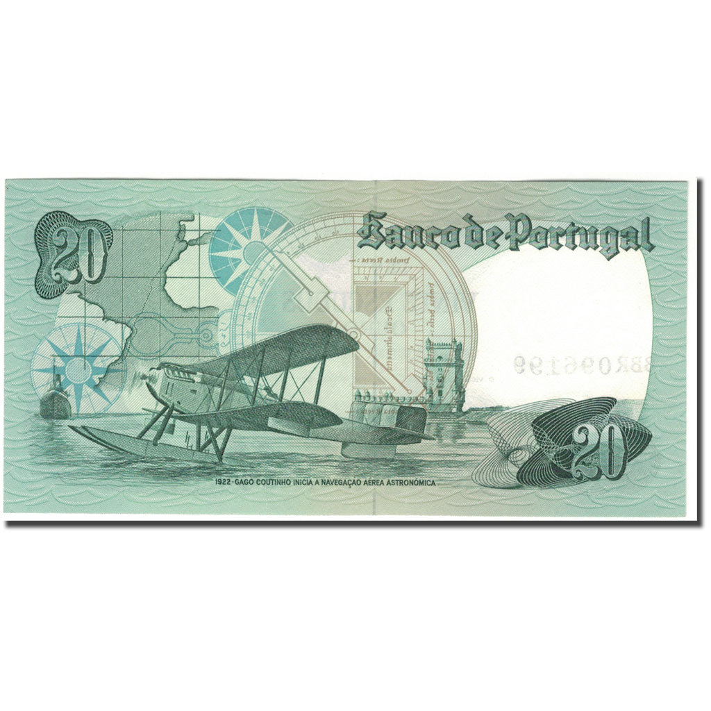 Banknote, Portugal, 20 Escudos, 1978-10-04, KM:176b, UNC(65-70)