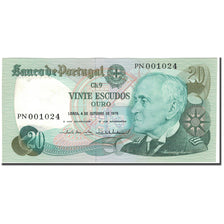 Banknote, Portugal, 20 Escudos, 1978-10-04, KM:176b, UNC(65-70)