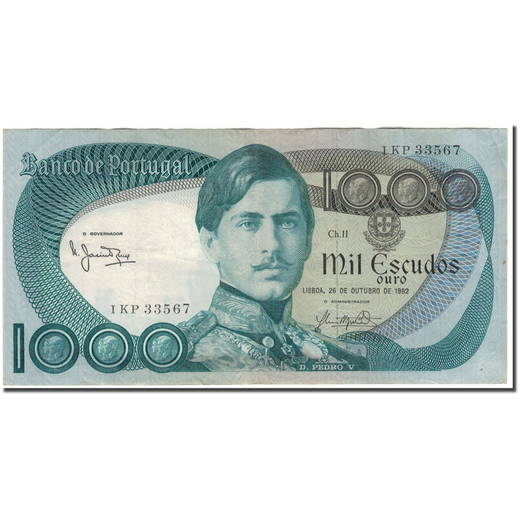 Banconote, Portogallo, 1000 Escudos, 1982-10-26, KM:175e, BB