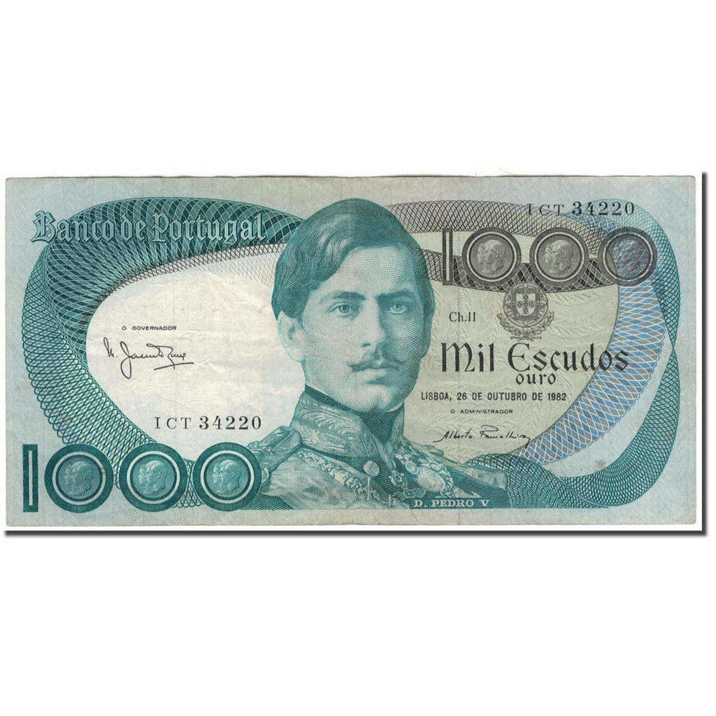 Banknote, Portugal, 1000 Escudos, 1982-10-26, KM:175e, VF(30-35)