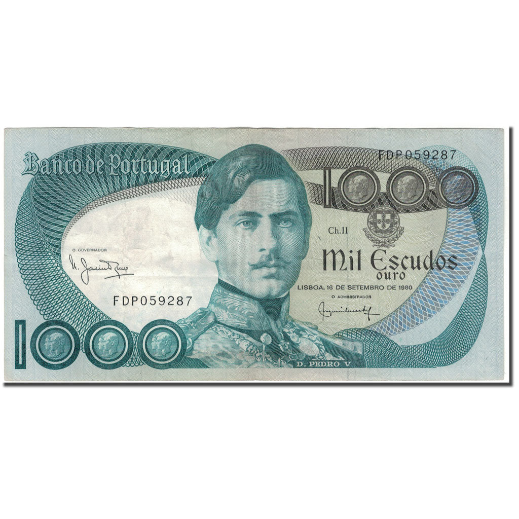 Banknote, Portugal, 1000 Escudos, 1980-09-16, KM:175b, VF(30-35)