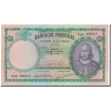 Banknote, Portugal, 20 Escudos, 1959-01-27, KM:153b, AU(55-58)