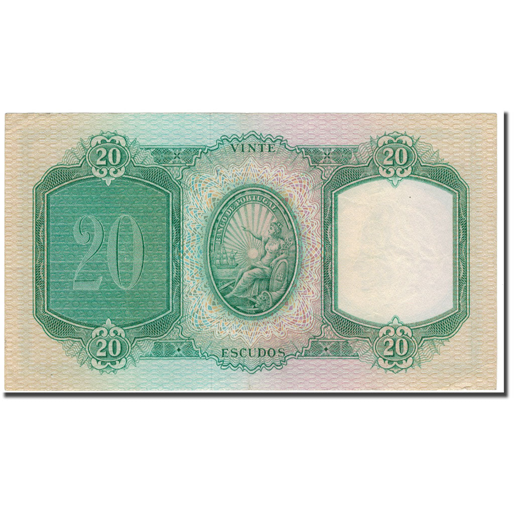 Banknote, Portugal, 20 Escudos, 1959-01-27, KM:153b, AU(55-58)