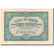 Banknote, Portugal, 5 Centavos, 1918-04-05, KM:97, UNC(65-70)