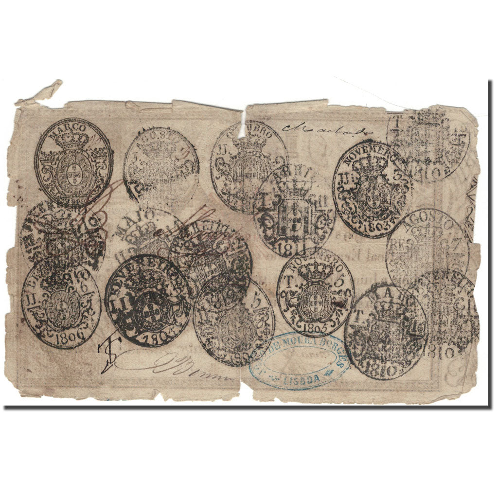 Banknote, Portugal, 20,000 Reis, 1798, KM:47, VG(8-10)