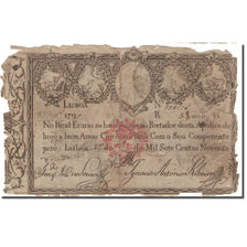 Biljet, Portugal, 5000 Reis, 1799, KM:38b, B+