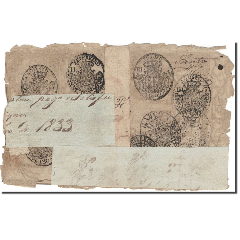 Biljet, Portugal, 5000 Reis, 1799, KM:38b, B+