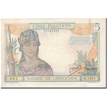 Banknote, FRENCH INDO-CHINA, 5 Piastres, 1946, KM:55c, AU(50-53)