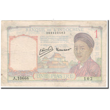 Banknote, FRENCH INDO-CHINA, 1 Piastre, 1949, KM:54e, VF(20-25)