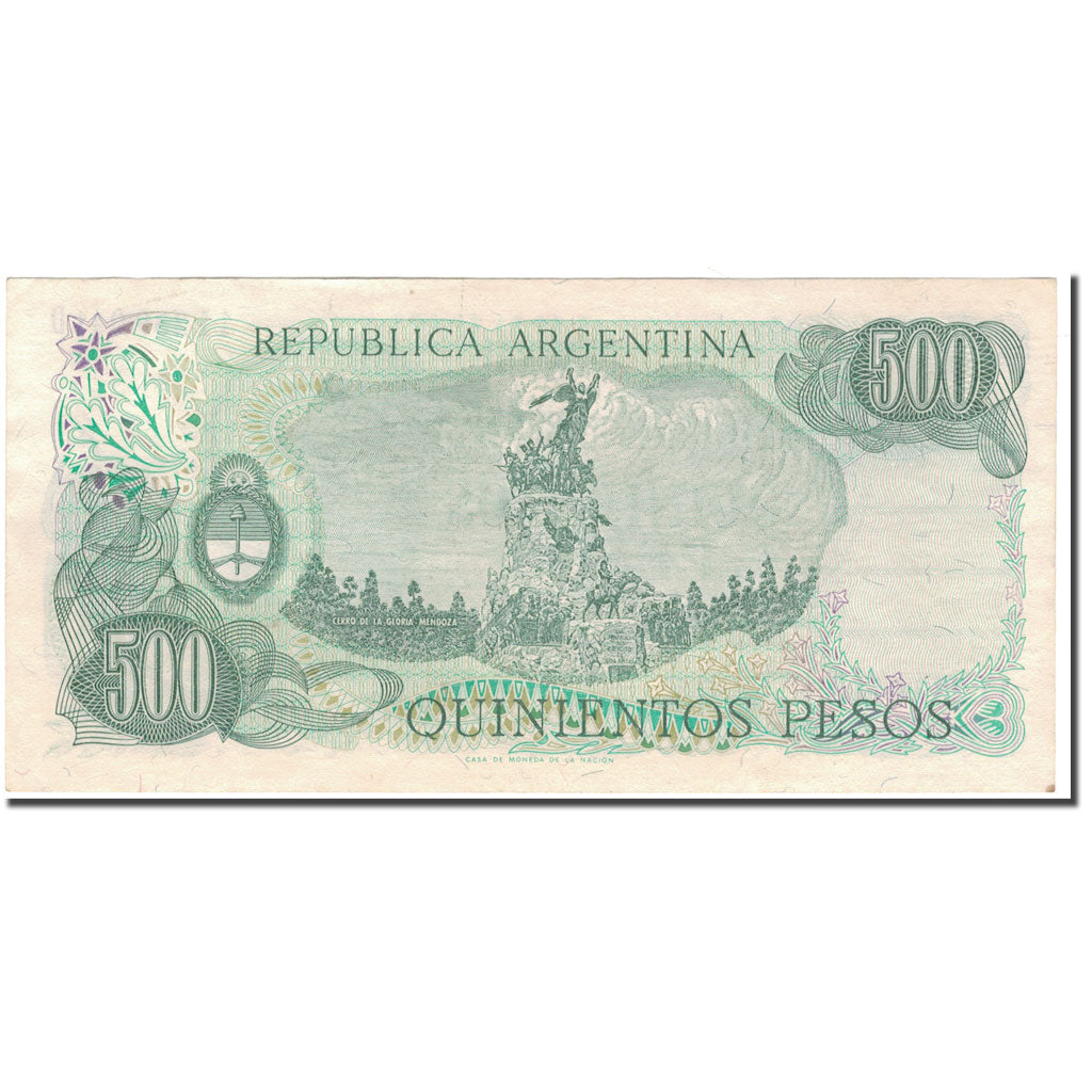Banknote, Argentina, 500 Pesos, Undated (1974-75), KM:298a, AU(55-58)