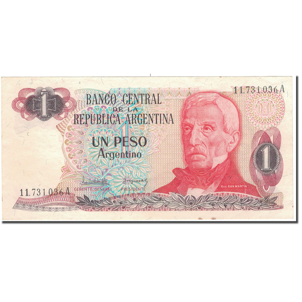Banconote, Argentina, 1 Peso Argentino, Undated (1983-84), KM:311a, BB+