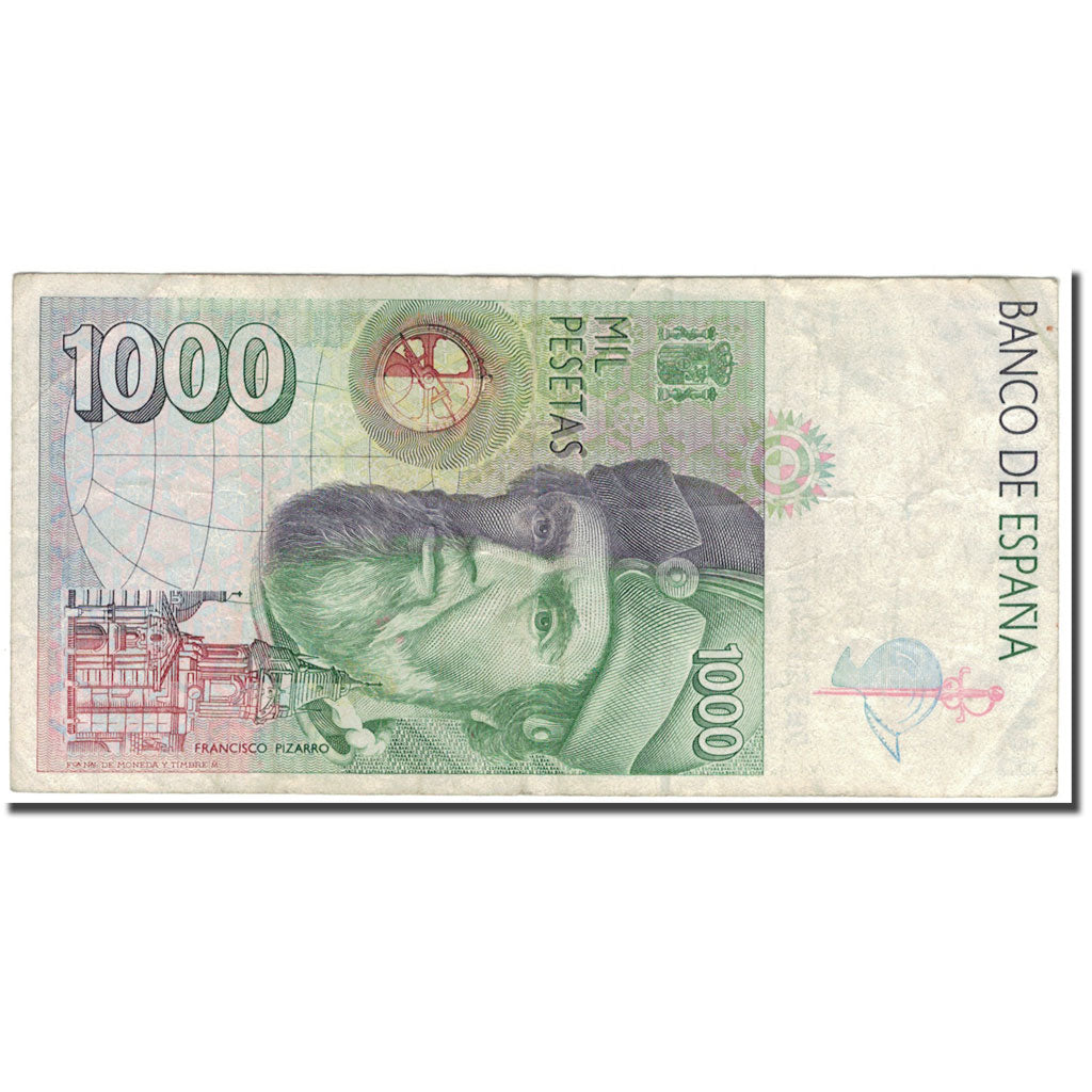 Banknote, Spain, 1000 Pesetas, 1992-10-12, KM:163, VF(20-25)