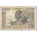 Banknote, West African States, 1000 Francs, 1977, KM:103Al, F(12-15)