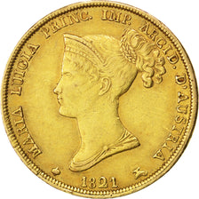 Italie, Parme, Marie Louise, 40 Lire 1821 Parme, KM 32