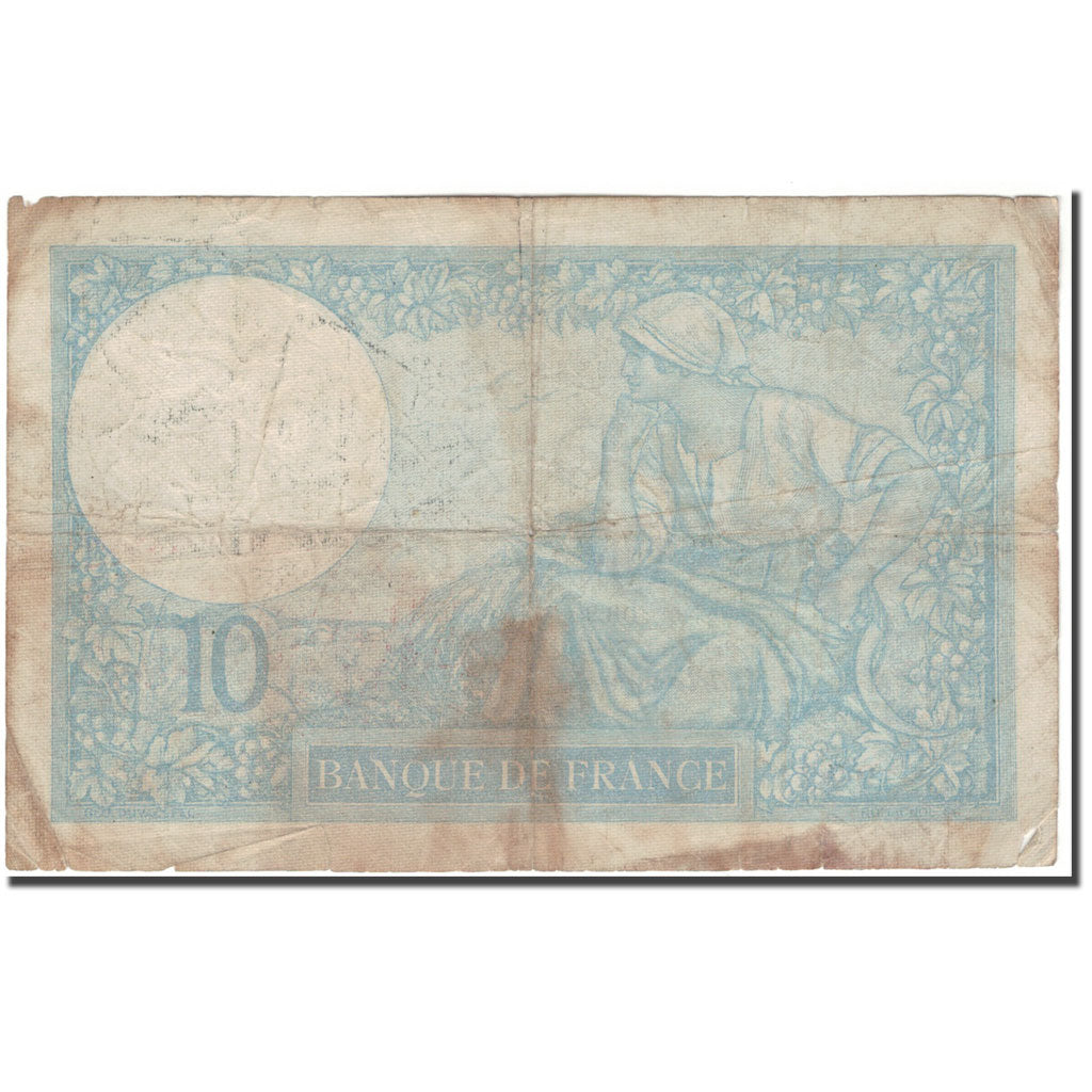 Francia, 10 Francs, 10 F 1916-1942 ''Minerve'', 1940-10-24, RC, Fayette:7.18