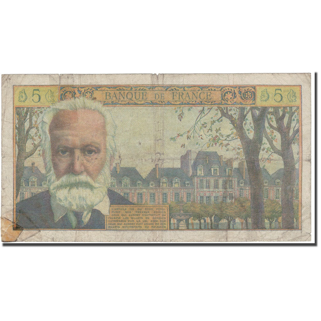 Francia, 5 Nouveaux Francs, 5 NF 1959-1965 ''Victor Hugo'', 1961-11-02, D+