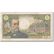 France, 5 Francs, 5 F 1966-1970 ''Pasteur'', 1967-12-07, VF(20-25)