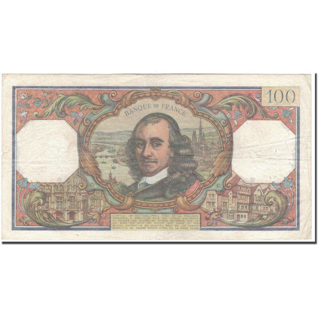 France, 100 Francs, 100 F 1964-1979 ''Corneille'', 1964-12-03, VF(30-35)