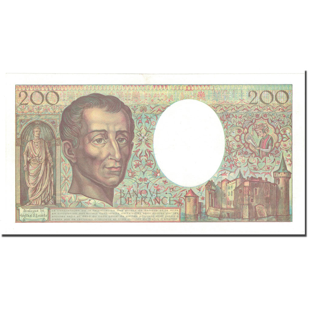 France, 200 Francs, 200 F 1981-1994 ''Montesquieu'', 1994, UNC(65-70)