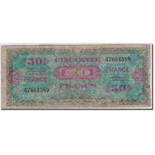 France, 50 Francs, 1945 Verso France, 1945, G(4-6), Fayette:24.1, KM:122a