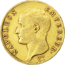 FRANCE, Napoléon I, 40 Francs, 1804, Paris, KM #664.1, EF(40-45), Gold, Gadoury 