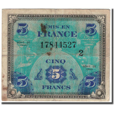 France, 5 Francs, 1944 Flag/France, 1944, F(12-15), Fayette:17.2, KM:115b